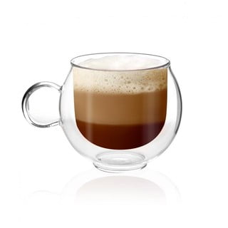 Kavos puodelis su dviguba sienele Vialli Design Amo, 220 ml
