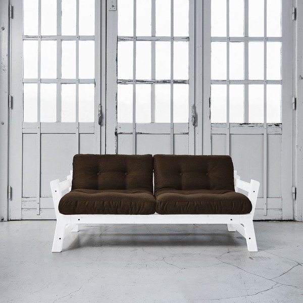 Sofa lova "Karup Step" balta/šoko ruda-image-1