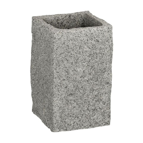 Wenko Granite pilkas dantų šepetėlio puodelis-image-1