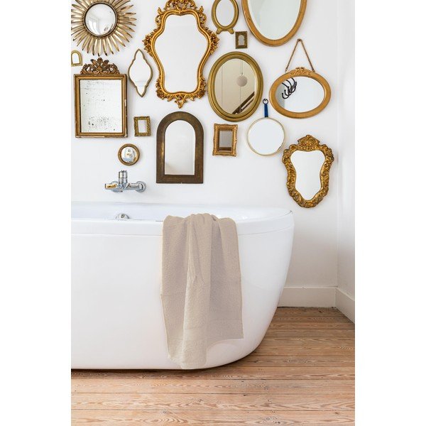 Rusvos spalvos rankšluostis Tiseco Home Studio, 50 x 100 cm-image-1