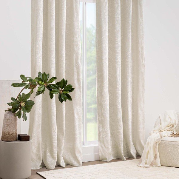 Kreminės spalvos užuolaida 140x240 cm Lorenza – douceur d'intérieur-image-1