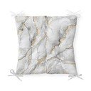 Minimalistiniai pagalvių užvalkalai Marble Gray Gold, 40 x 40 cm