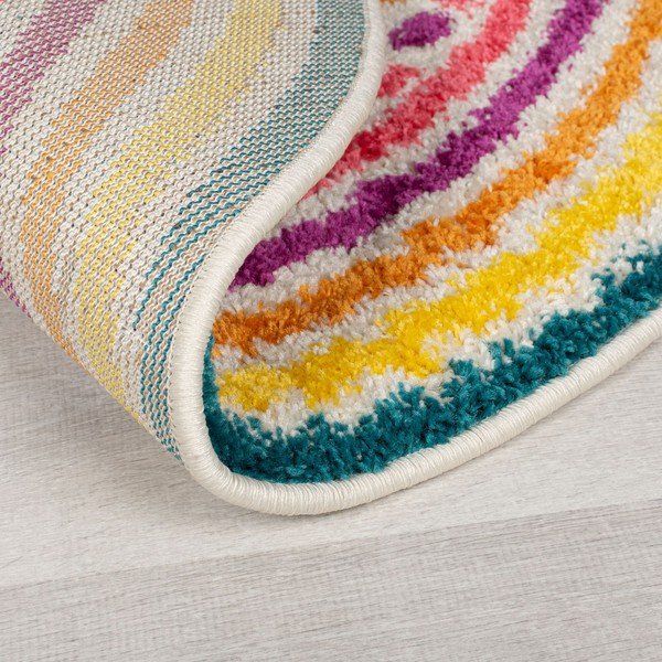 Apvalios formos kilimas 100x100 cm Rainbow Spot – Flair Rugs-image-2