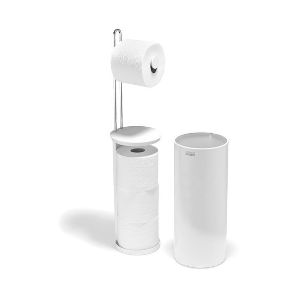 Baltos spalvos iš plastiko tualetinio popieriaus laikiklis EasyStore – Joseph Joseph-image-3