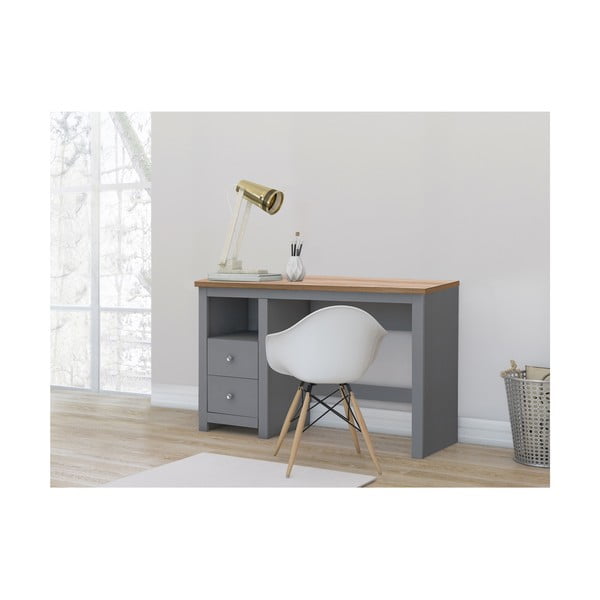 Rašomasis stalas su ąžuolo dekoro stalviršiu 50x120 cm Emerald – Støraa-image-1