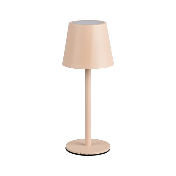 Kreminės spalvos stalinis šviestuvas LED (aukštis 21 cm) su metaliniu gaubtu Diaz – Trio