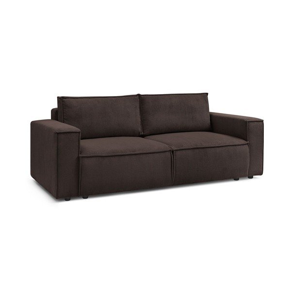 Taupe spalvos iš kordinio velveto sulankstoma sofa 245 cm Nihad – Bobochic Paris-image-4
