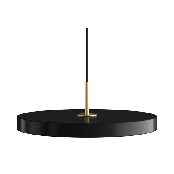Kabantis šviestuvas juodos spalvos LED su pritemdymo funkcija ø 43 cm su metaliniu gaubtu Asteria Plus Medium – UMAGE