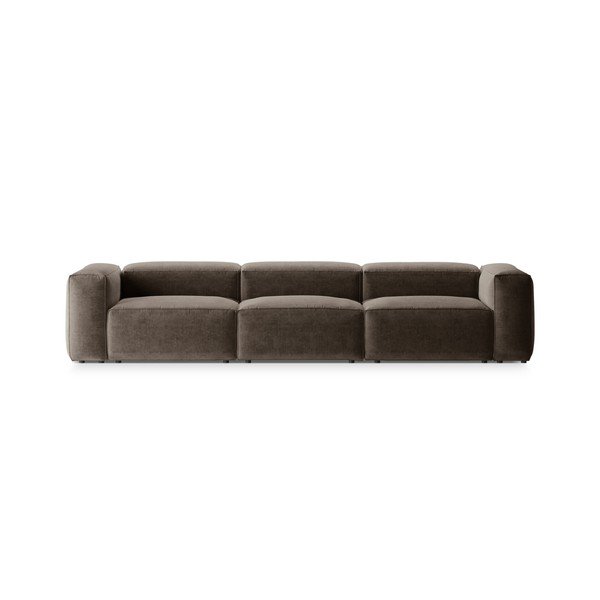 Rudos spalvos sofa 364 cm Bergamo – Cosmopolitan Design