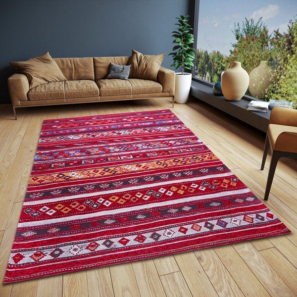 Kilimas bordo spalvos 75x150 cm Yara – Hanse Home-image-1