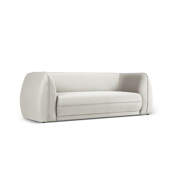 Sofa smėlio spalvos iš velveto 225 cm Lando – Micadoni Home-image-2