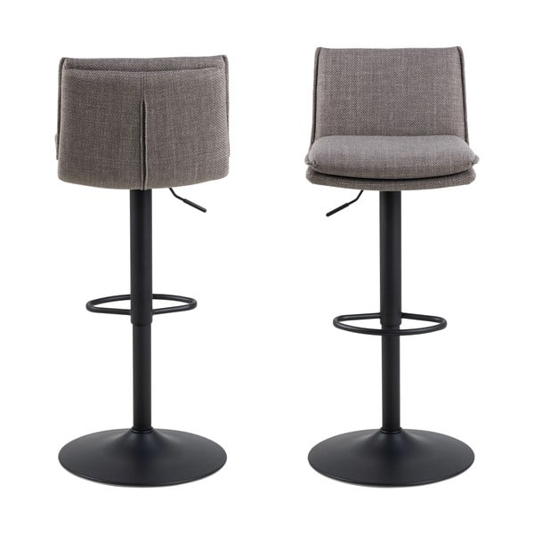 Su pasukimo funkcija baro taburėtės pilkos spalvos 2 vnt. 107 cm Flynn – Actona-image-2