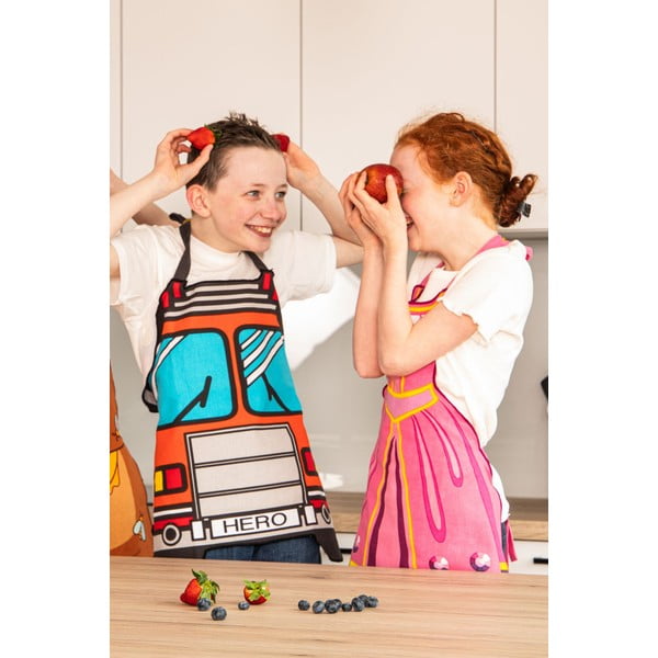 Vaikiška prijuostė iš perdirbtos medvilnės Hero - Tiseco Home Studio-image-2