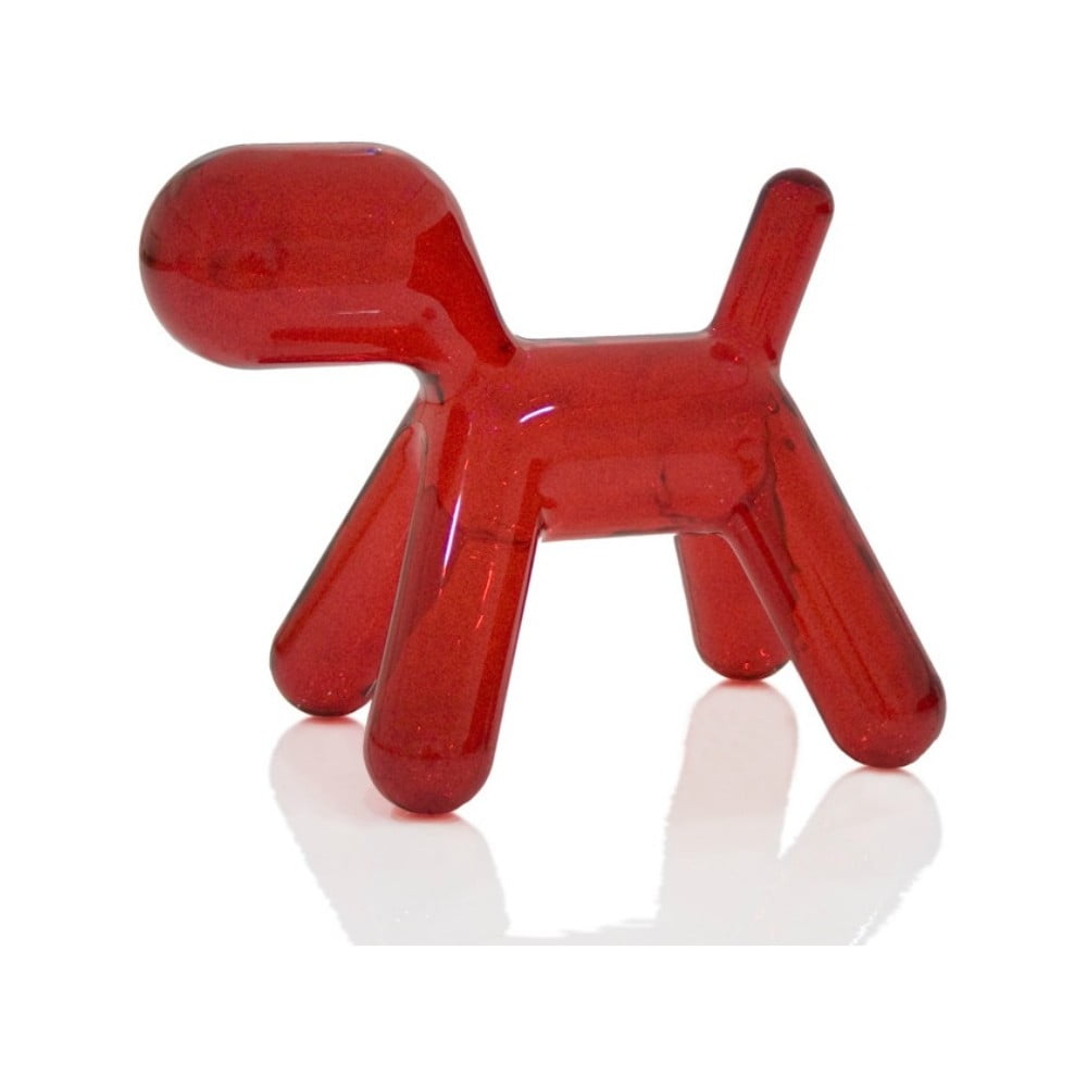 Šuniukų taburetė skaidrios raudonos spalvos, 56 cm