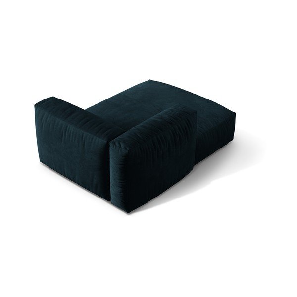 Tamsiai mėlynos spalvos iš velveto modulinė sofos dalis (su kairiuoju kampu) Martina – Micadoni -image-3