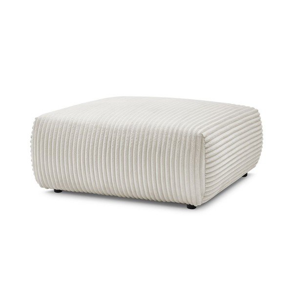 Iš kordinio velveto taburetė kreminės spalvos Lucien – Bobochic Paris-image-3