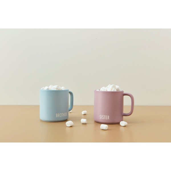 Iš porceliano  puodelis violetinės spalvos 175 ml Sister – Design Letters-image-1