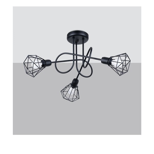 Lubinis šviestuvas juodos spalvos ø 10 cm Varpu – Sollux-image-4