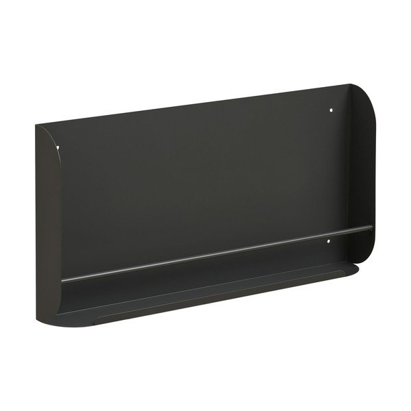 Tamsiai pilkos spalvos iš metalo sieninė lentyna 60 cm Volterra – House Nordic-image-2