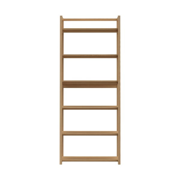 Knygų spinta  natūralios spalvos iš ąžuolo 80x199x40 cm Ludza – Actona