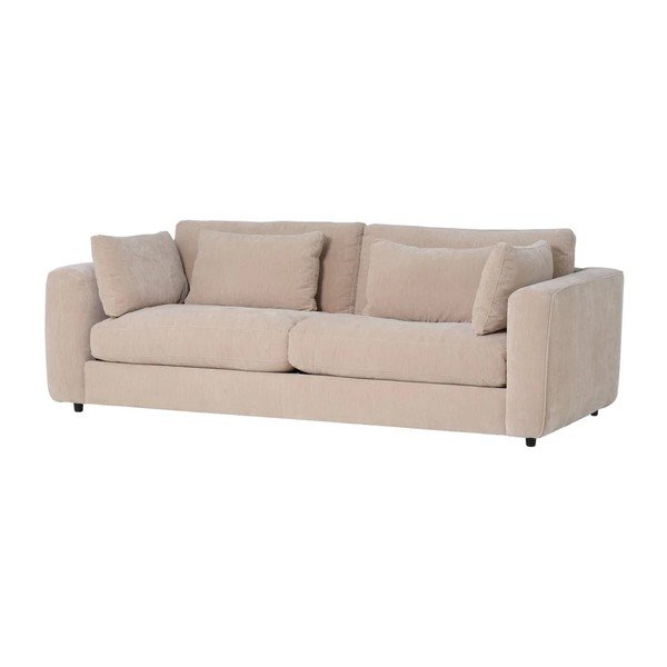 Smėlio spalvos sofa iš šenilinio audinio 240 cm Chunky – vtwonen