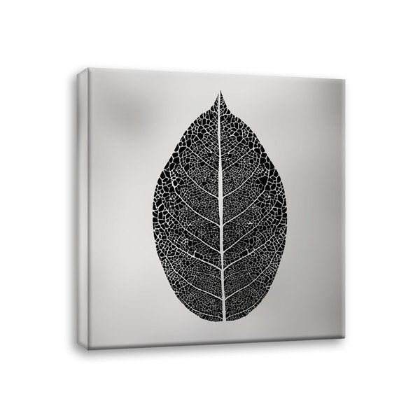 Paveikslas Styler Canvas Silver Uno Black Leaf, 65 x 65 cm-image-2