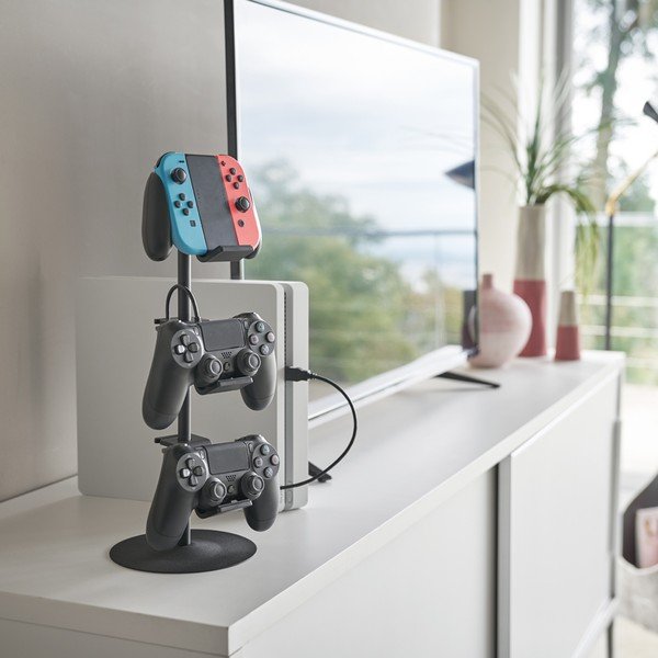 Juodos spalvos iš metalo multifunkcinis stovas Smart – YAMAZAKI-image-1