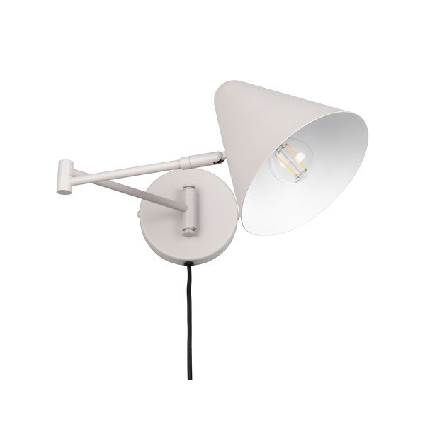 Dramblio kaulo spalvos sieninė lempa su sulankstoma konstrukcija su kištuku ø 15 cm Cosima – Trio-image-4