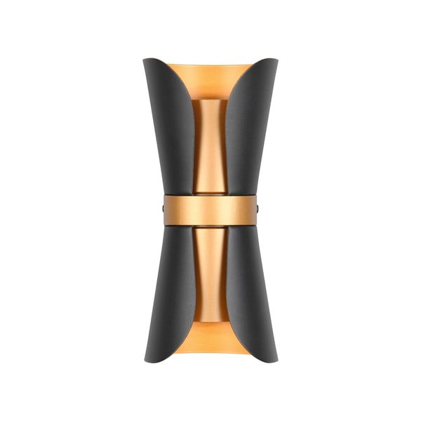 Sieninė lempa juodos spalvos/bronzinės spalvos Coat – Trio-image-1
