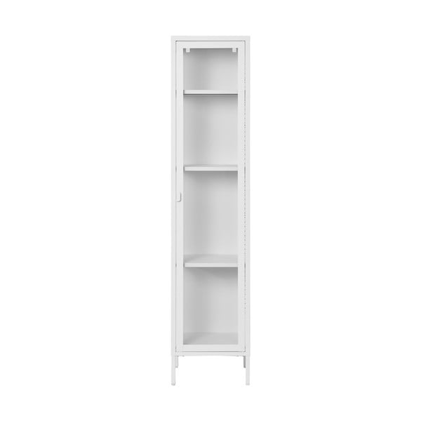 Iš metalo vitrina baltos spalvos 40x180 cm Brisbane – House Nordic