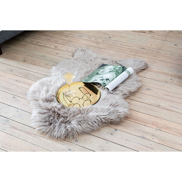 Šviesiai pilkas dirbtinis kailis Tiseco Home Studio Sheepskin, 60 x 90 cm-image-1