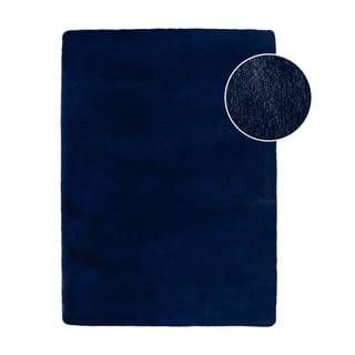 Sintetinė oda ir kailis tamsiai mėlynos spalvos 200x290 cm Ivy Luxury Fur – Flair Rugs
