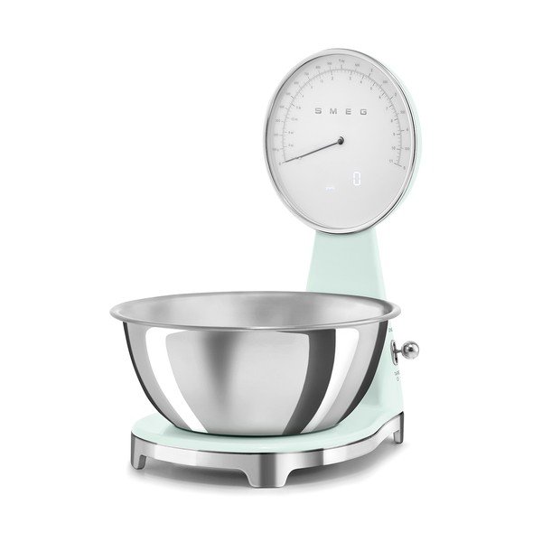Šviesiai žalios spalvos iš plastiko skaitmeninė virtuvinės svarstyklės – SMEG-image-4