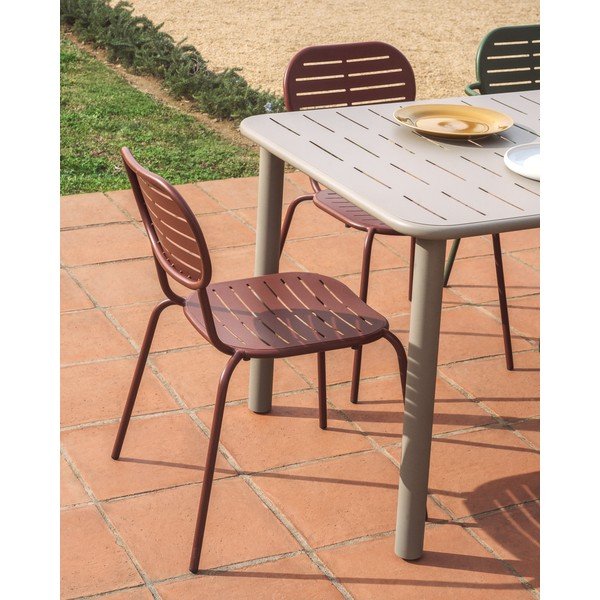 Iš plieno sodo valgomojo stalas 90x180 cm Brai – Kave Home-image-2