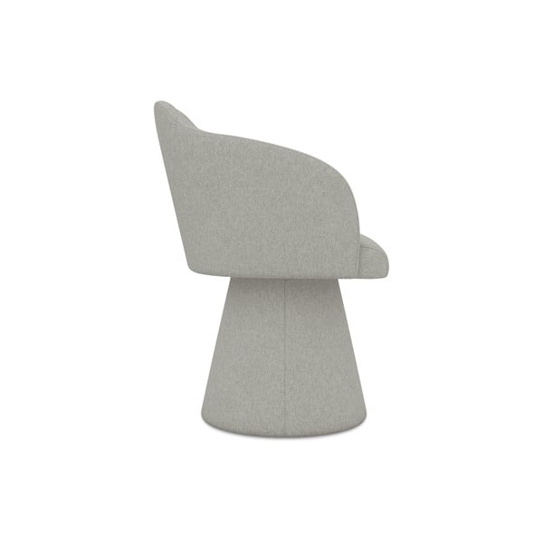 Šviesiai pilkos spalvos iš audinio valgomojo kėdė Kanoa – Makamii-image-2