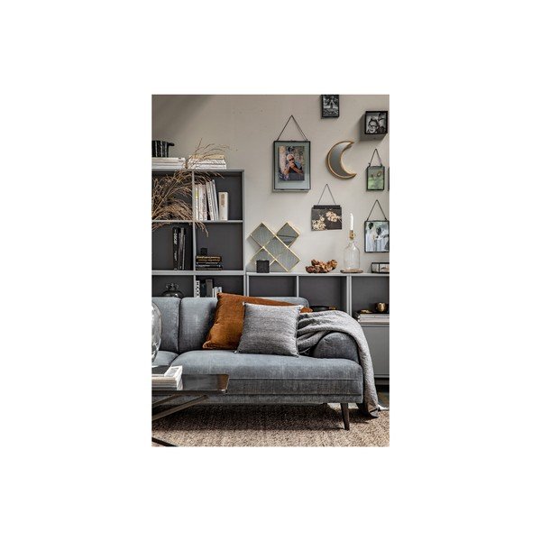 Iš pušies masyvo modulinė knygų spinta pilkos spalvos 81x81 cm Vt – vtwonen-image-1