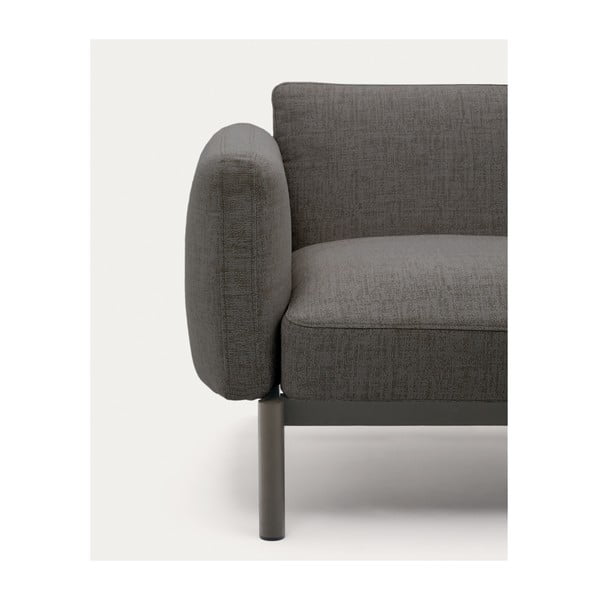 Sodo sofa iš audinio pilkos spalvos Sorells – Kave Home-image-1