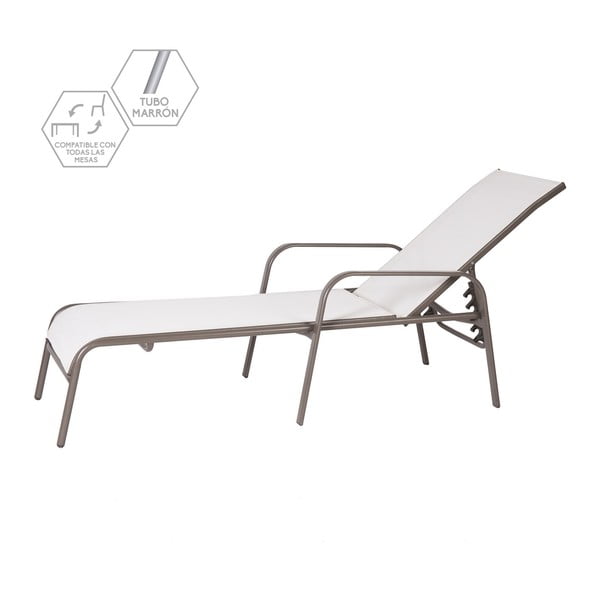 Baltas metalinis sodo gultas - LDK Garden-image-1