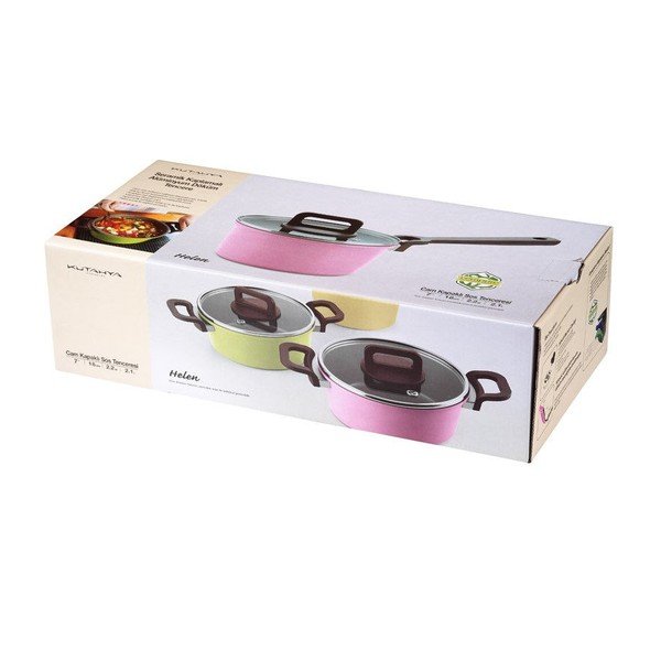 Mėlyna keptuvė su dangčiu Kutahya Saucepan-image-1