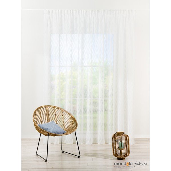 Permatoma užuolaida kreminės spalvos 400x260 cm Estrella – Mendola Fabrics-image-1