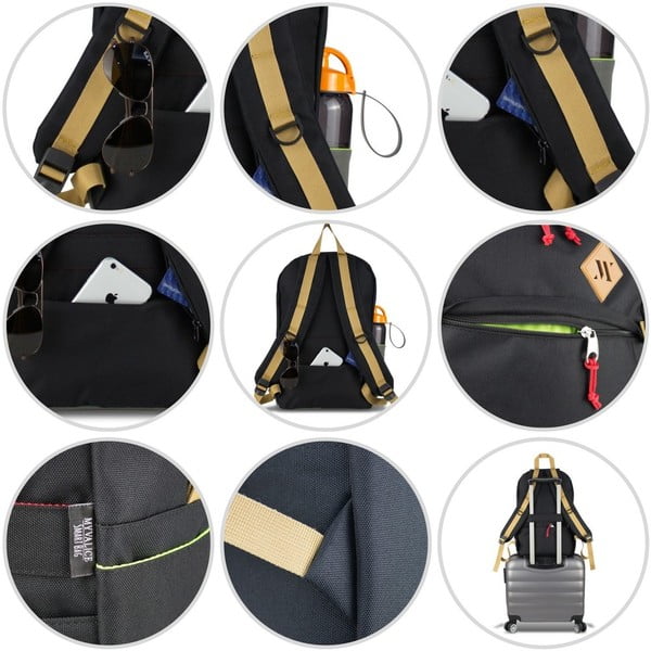 Žalia kuprinė su USB jungtimi My Valice FREEDOM Smart Bag-image-2