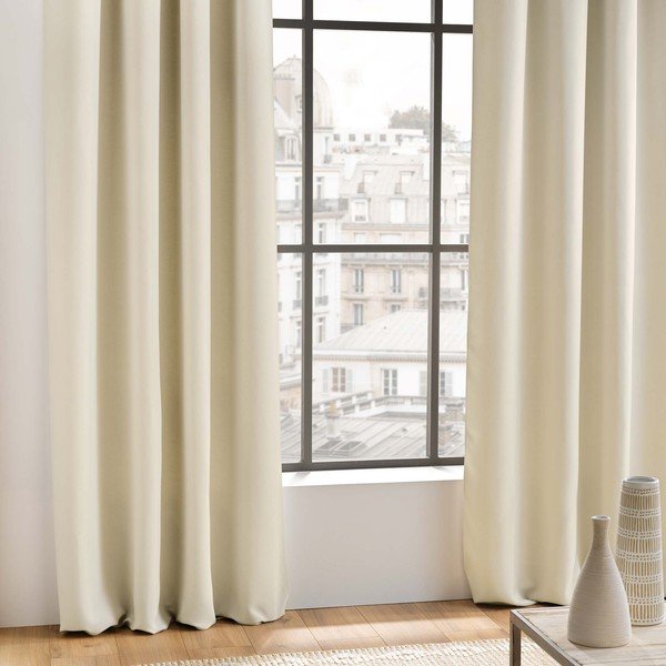 Kreminės spalvos visiškai užtemdo užuolaida 135x240 cm Occult – douceur d'intérieur-image-1