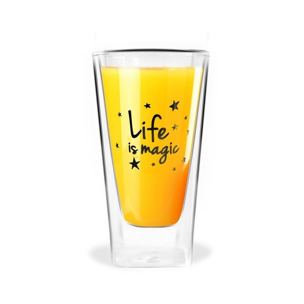 Dvigubų sienelių stiklas "Vialli Design Life Is Magic", 300 ml-image-1