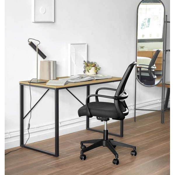 Juodos spalvos biuro kėdė Melva – Kave Home-image-1