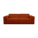 Iš boucle sofa raudonos plytų spalvos 228 cm Roxy – Scandic