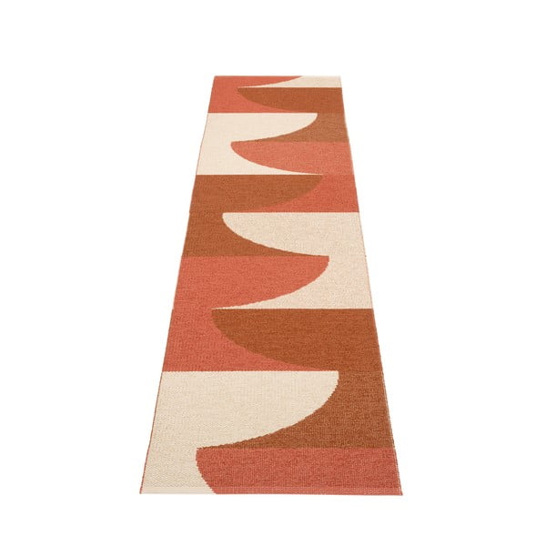 Raudonos plytų spalvos lauko kilimas 70x270 cm Hill Brick Rust – Pappelina-image-2