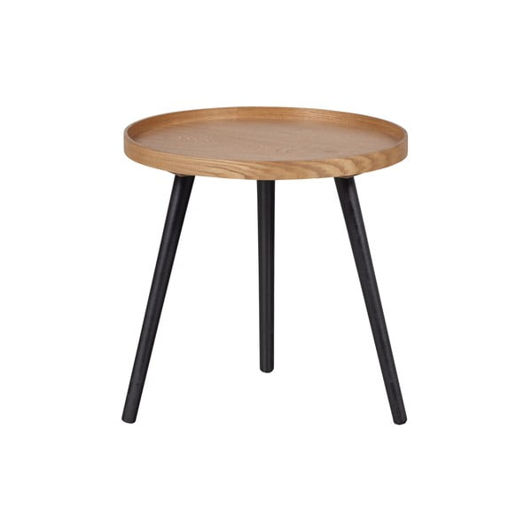 Šoninis staliukas su stalviršiu iš uosio dekoro WOOOOD Mesa, ø 45 cm