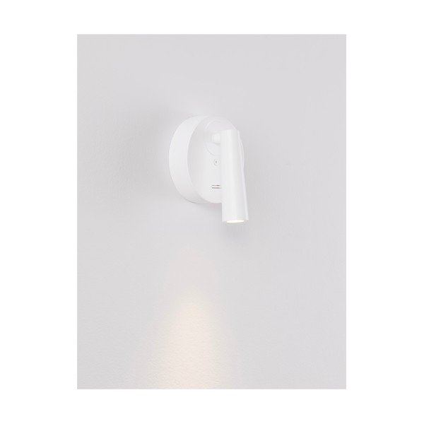 Matinės baltos spalvos iš aliuminio taškinis šviestuvas LED su sulankstoma konstrukcija 7x10 cm Tico – Nova Luce-image-2
