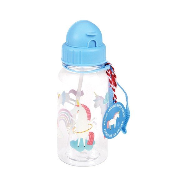 Mėlynos spalvos iš tritano vaikiškas buteliukas 500 ml Magical Unicorn – Rex London