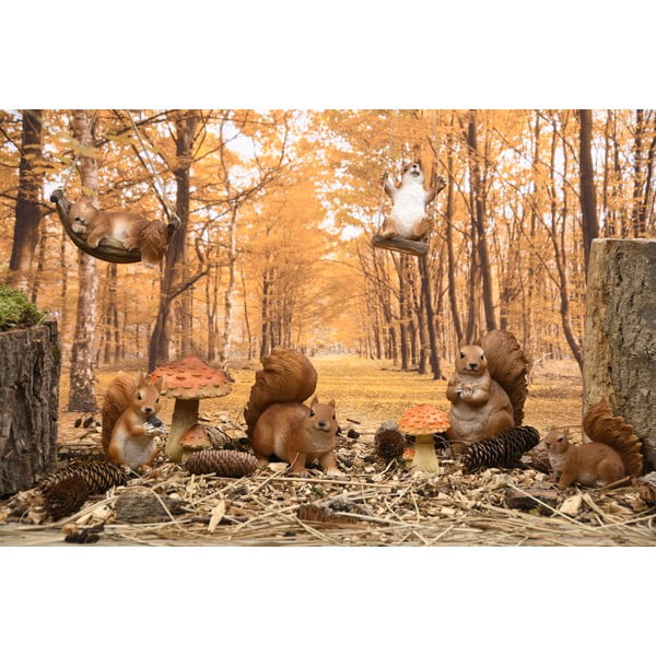 Iš poliesterinės dervos sodo statula Squirrel – Esschert Design-image-1